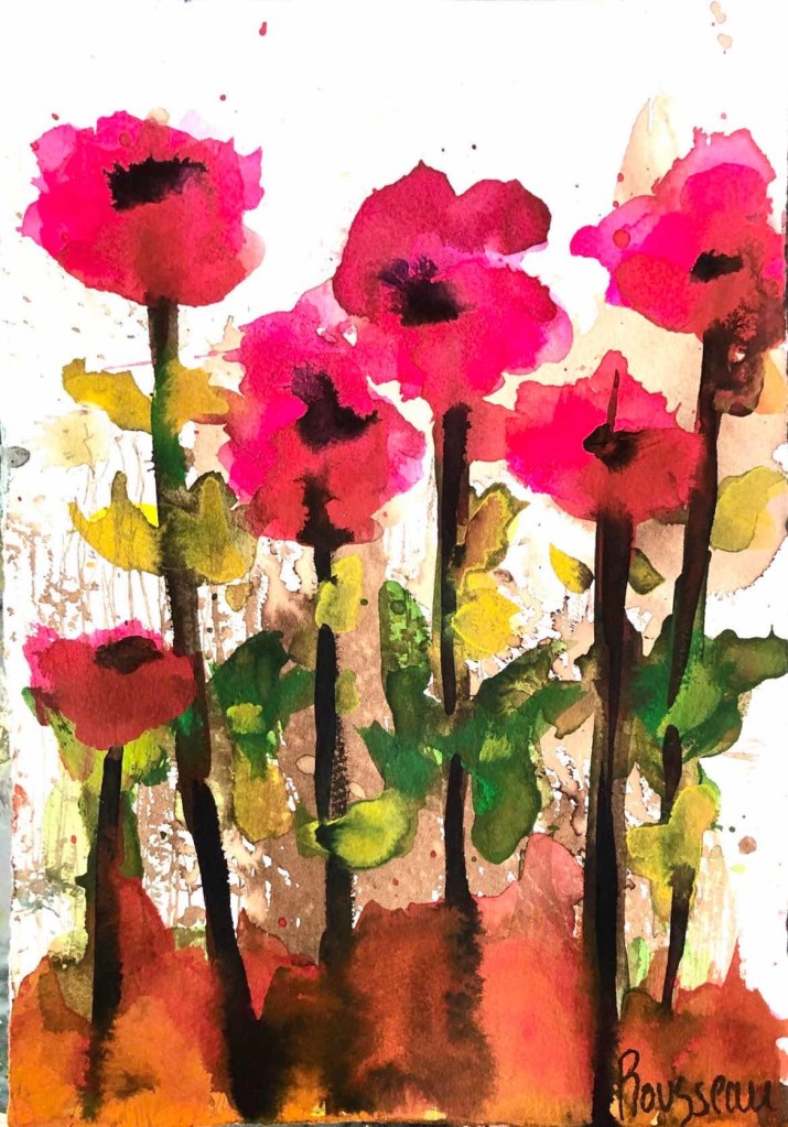 Fleurs sauvages 71/2" x 11"