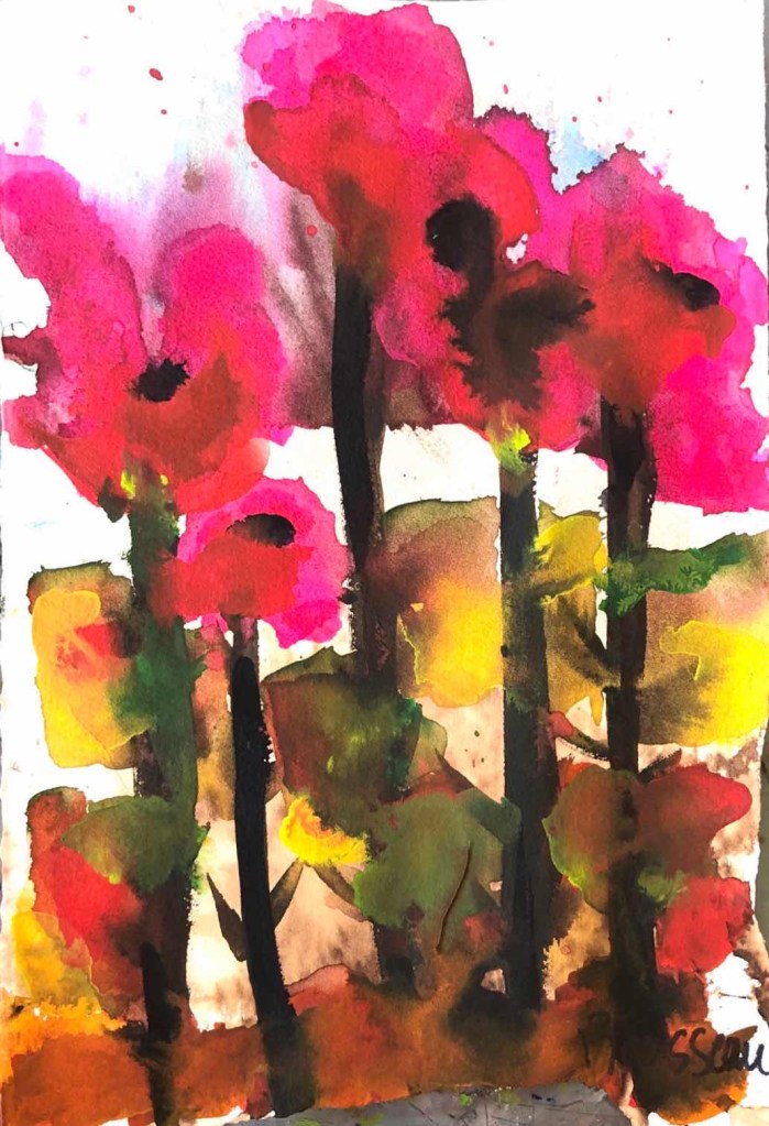 Fleurs sauvages 71/2" x 11"